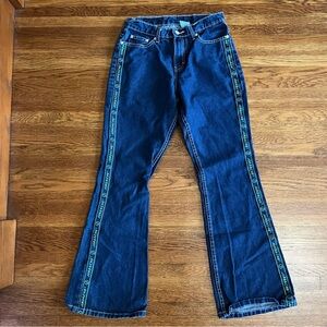Vintage Jordache flare jeans 5/6 spellout bell bottoms skater